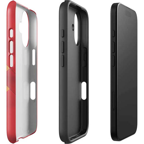 Belgium Soccer Flag iPhone 16 Plus Impact Case