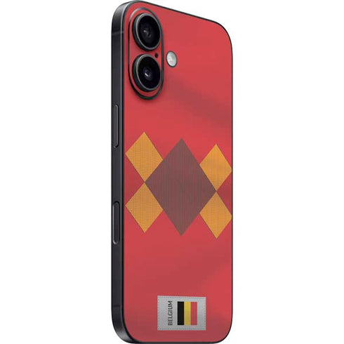 Belgium Soccer Flag iPhone 16 Plus Skin