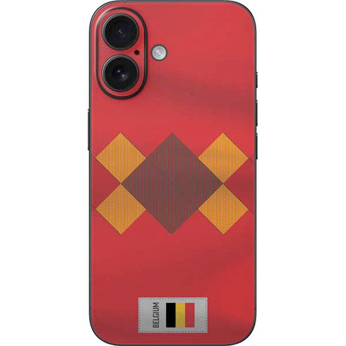 Belgium Soccer Flag iPhone 16 Skin
