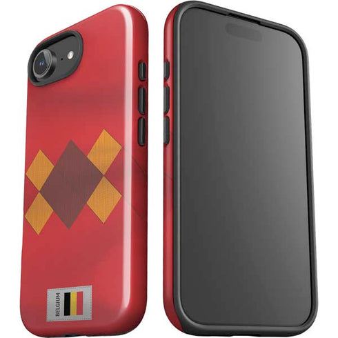 Belgium Soccer Flag iPhone 16e Impact Case
