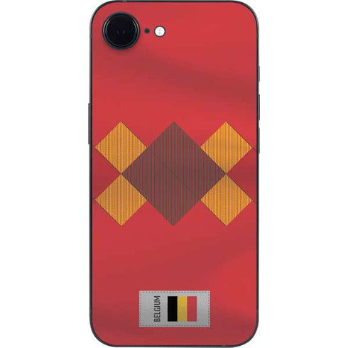 Belgium Soccer Flag iPhone 16e Skin