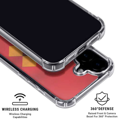 Belgium Soccer Flag iPhone 17 Clear Case