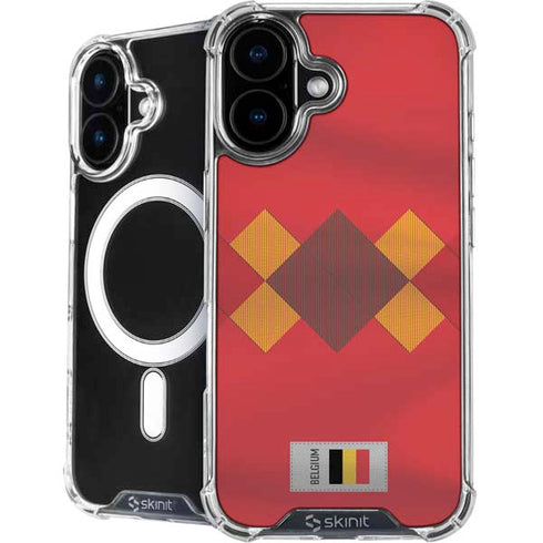 Belgium Soccer Flag iPhone 17 MagSafe Case