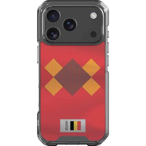 Belgium Soccer Flag iPhone 18 Pro Clear Case
