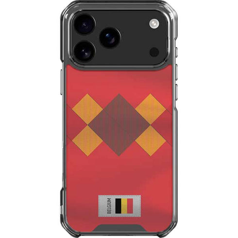 Belgium Soccer Flag iPhone 18 Pro Max Clear Case