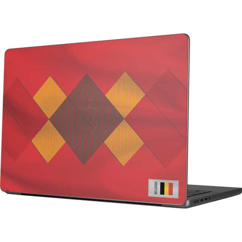 Belgium Soccer Flag Apple MacBook Pro 14-inch Skin