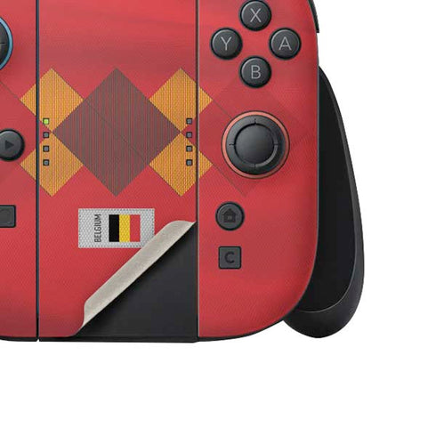 Belgium Soccer Flag Nintendo Switch 2 (2025) Joy-Con Controller Skin