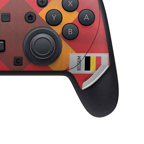Belgium Soccer Flag Nintendo Switch 2 (2025) Pro Controller Skin