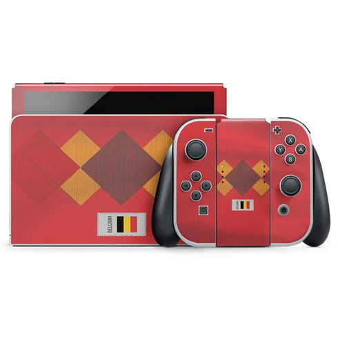 Belgium Soccer Flag Nintendo Skins