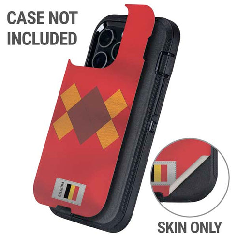 Belgium Soccer Flag Otterbox Defender iPhone Skin