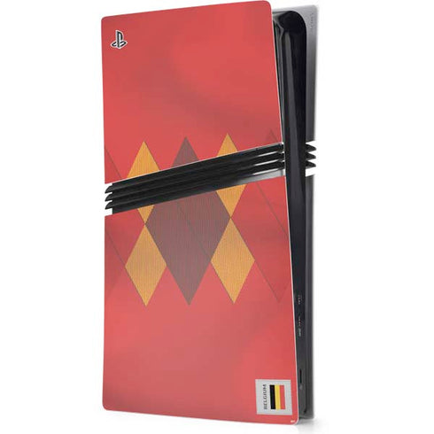 Belgium Soccer Flag PS5 Pro Console Skin