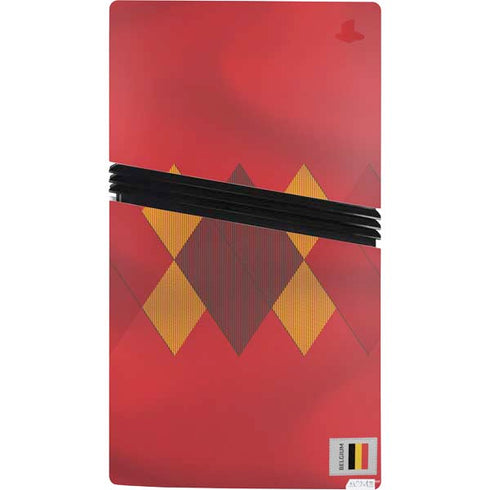 Belgium Soccer Flag PS5 Pro Console Skin