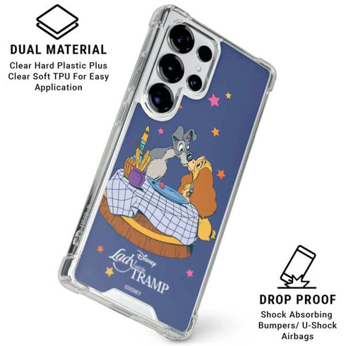 Disney Lady & The Tramp Bella Notte Galaxy S25 Ultra Clear Case