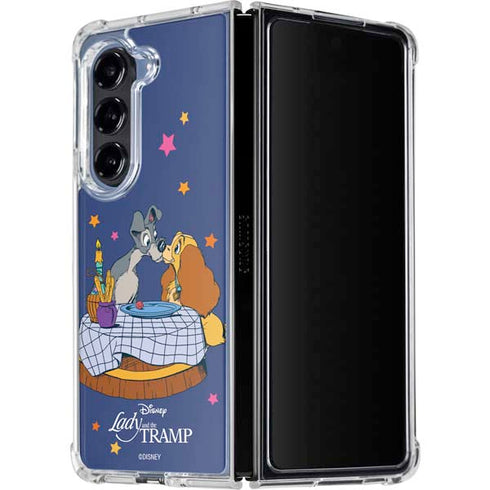 Disney Lady & The Tramp Bella Notte Galaxy Z Fold5 5G Clear Case
