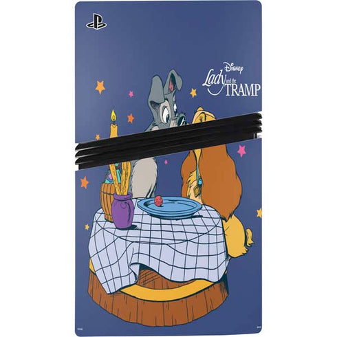 Disney Lady & The Tramp Bella Notte PS5 Pro Console Skin