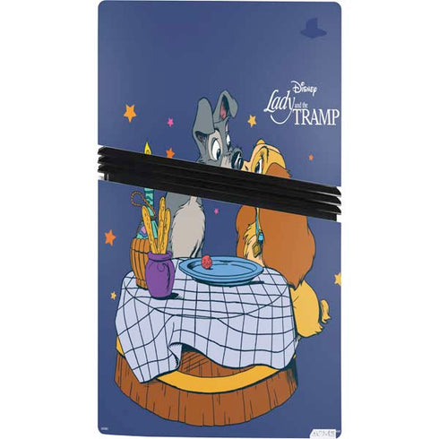 Disney Lady & The Tramp Bella Notte PS5 Pro Console Skin