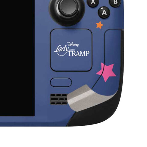 Disney Lady & The Tramp Bella Notte Steam Deck Handheld Gaming Computer OLED Skin