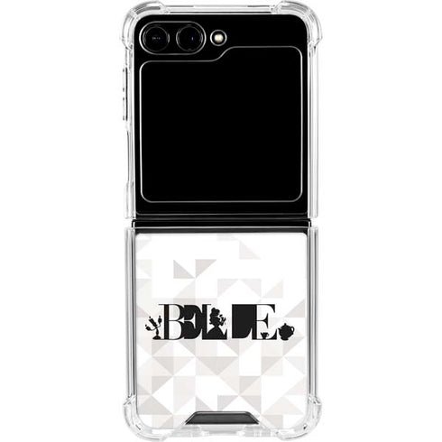 Disney Princess Belle Chromatic Galaxy Z Flip6 Clear Case