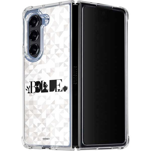 Disney Princess Belle Chromatic Galaxy Z Fold5 5G Clear Case