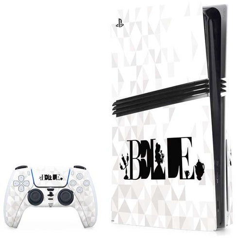 Disney Princess Belle Chromatic PS5 Pro Disk Bundle Skin