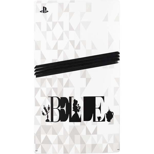 Disney Princess Belle Chromatic PS5 Pro Disk Console Skin