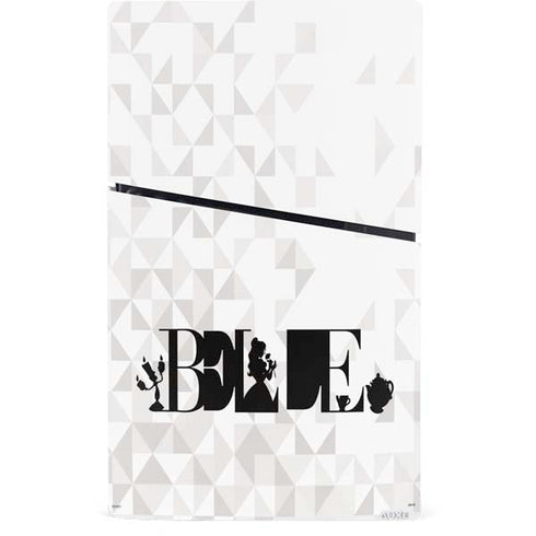 Disney Princess Belle Chromatic PS5 Slim Digital Edition Console Skin
