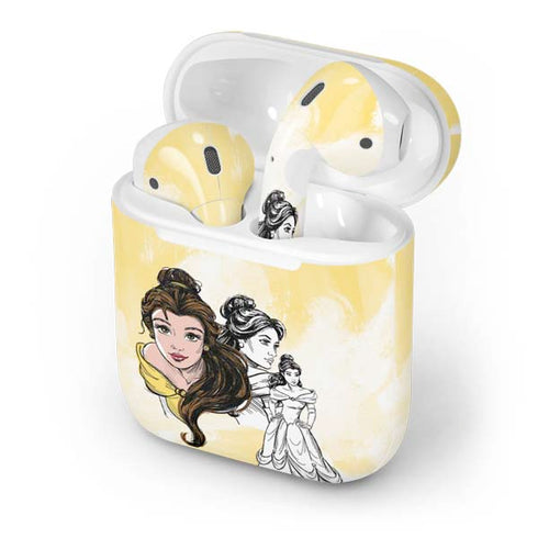 Disney Princess Belle Sketch Apple AirPods Skin