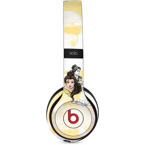 Disney Princess Belle Sketch Beats Solo 3 Wireless Skin