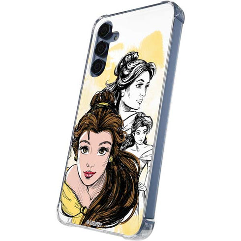 Disney Princess Belle Sketch Galaxy A35 5G Clear Case