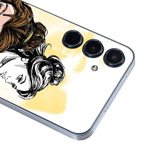 Disney Princess Belle Sketch Galaxy A35 5G Skin