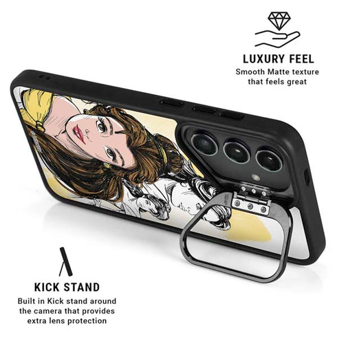 Disney Princess Belle Sketch Galaxy S24 Plus Kickstand Case