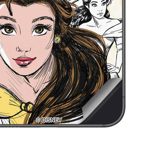 Disney Princess Belle Sketch Galaxy S25 Plus Skin