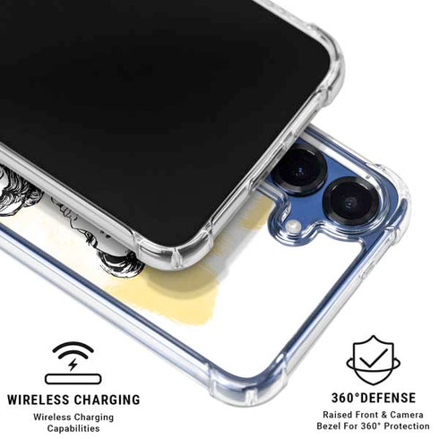 Disney Princess Belle Sketch Galaxy S25 Clear Case