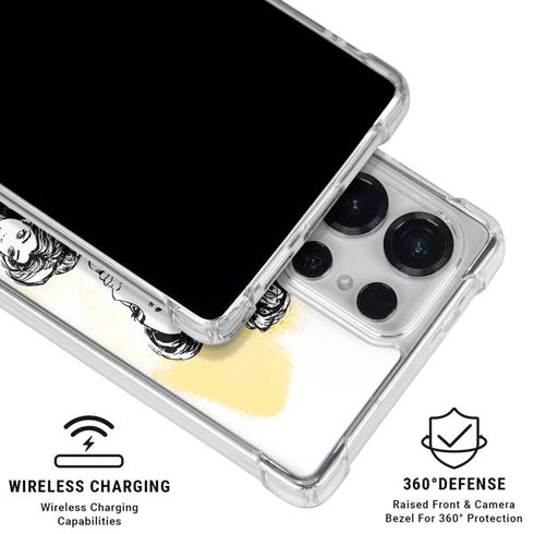 Disney Princess Belle Sketch Galaxy S25 Ultra Clear Case