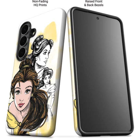 Disney Princess Belle Sketch Galaxy S26 Plus Impact Case