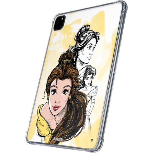 Disney Princess Belle Sketch iPad Pro 11in (2024) Clear Case