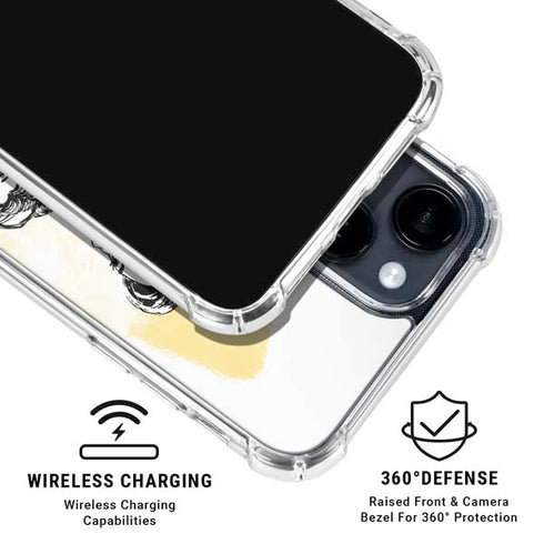 Disney Princess Belle Sketch iPhone 15 Clear Case