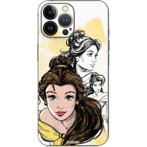 Disney Princess Belle Sketch iPhone 15 Pro Max Skin