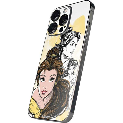 Disney Princess Belle Sketch iPhone 15 Pro Max Skin
