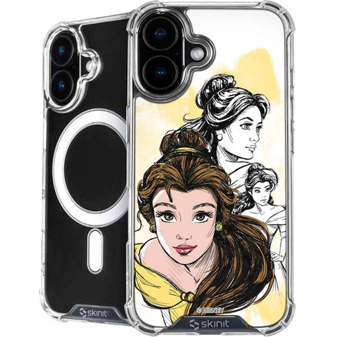 Disney Princess Belle Sketch iPhone 16 MagSafe Case