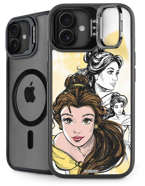 Disney Princess Belle Sketch iPhone 16 Plus Kickstand Case