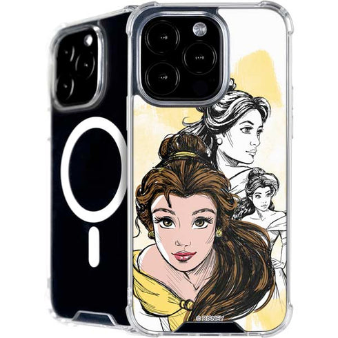 Disney Princess Belle Sketch iPhone 16 Pro Max MagSafe Case