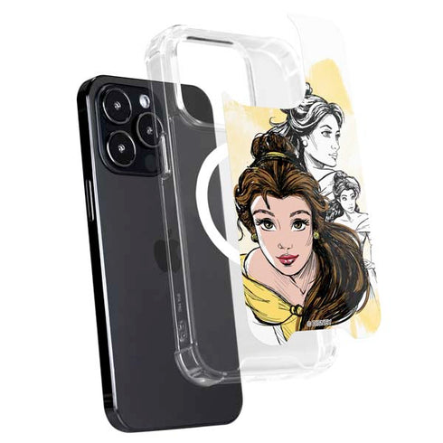 Disney Princess Belle Sketch iPhone 16 Pro Max MagSafe Case