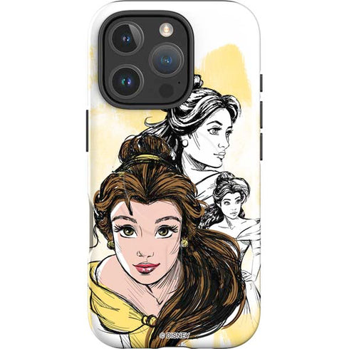 Disney Princess Belle Sketch iPhone 16 Pro Max Magsafe Impact Case
