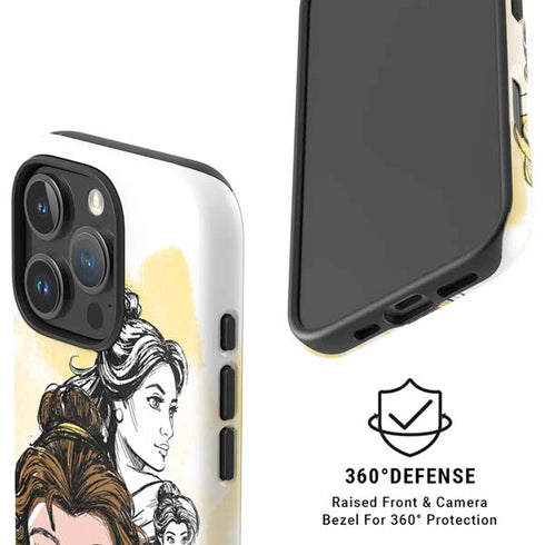 Disney Princess Belle Sketch iPhone 16 Pro Max Magsafe Impact Case