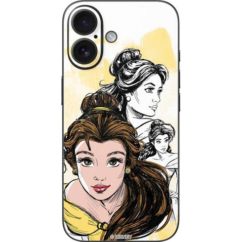 Disney Princess Belle Sketch iPhone 16 Skin