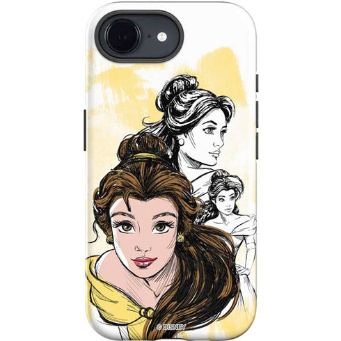Disney Princess Belle Sketch iPhone 16e Impact Case
