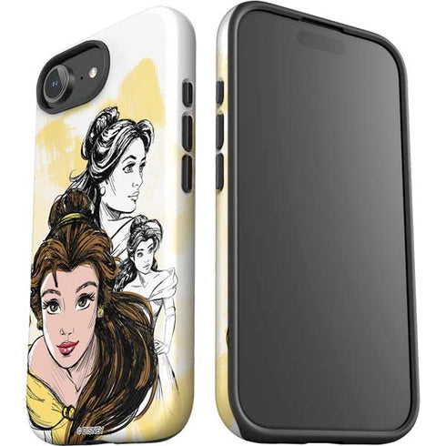 Disney Princess Belle Sketch iPhone 16e Impact Case