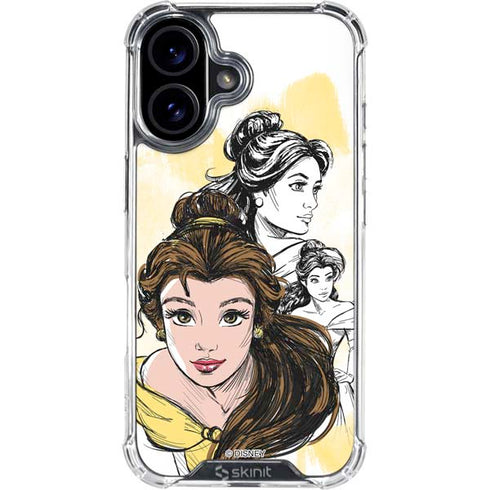 Disney Princess Belle Sketch iPhone 17 Clear Case