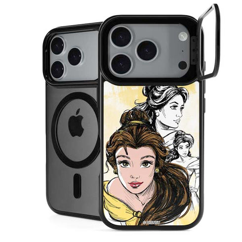 Disney Princess Belle Sketch iPhone 18 Pro Max Kickstand Case